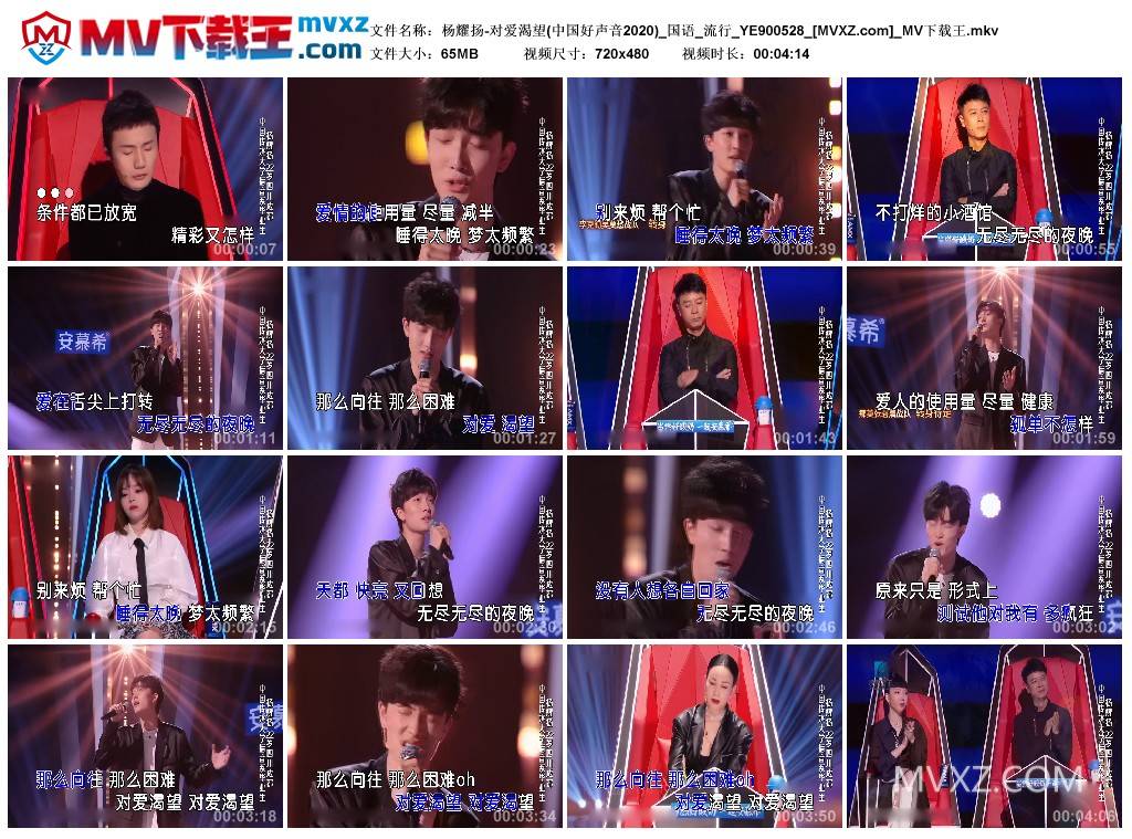 杨耀扬-对爱渴望(中国好声音2020)_国语_流行_YE900528